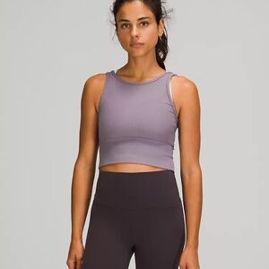 Lululemon Power Pivot Tank – Ribbed – Dusky Lavender – Size 14 – NWOT